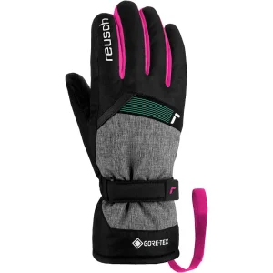 REUSCH FLASH GORE-TEX JR BLACK/BLACK MEL/PINK GLO 23 7