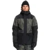 QUIKSILVER MISSION PRINTED BLOCK JK M SNJT TRUE BLACK FADE 23 20