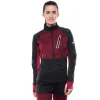 FISCHER W ASARNA SOFTSHELL JACKET BLACK-BURGUNDY 23 10