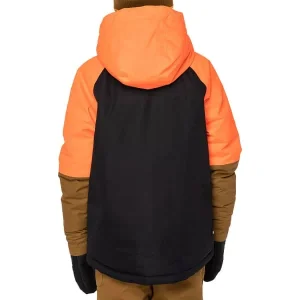 686 BOYS HYDRA INSULATED JKT FLURO ORANGE CLRBLK 23 10