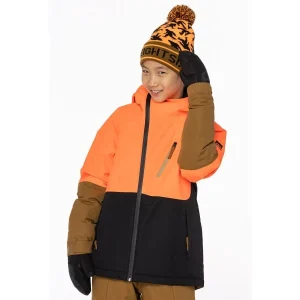 686 BOYS HYDRA INSULATED JKT FLURO ORANGE CLRBLK 23 18