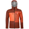 ORTOVOX 3L DEEP SHELL JACKET M CLAY ORANGE 23 20